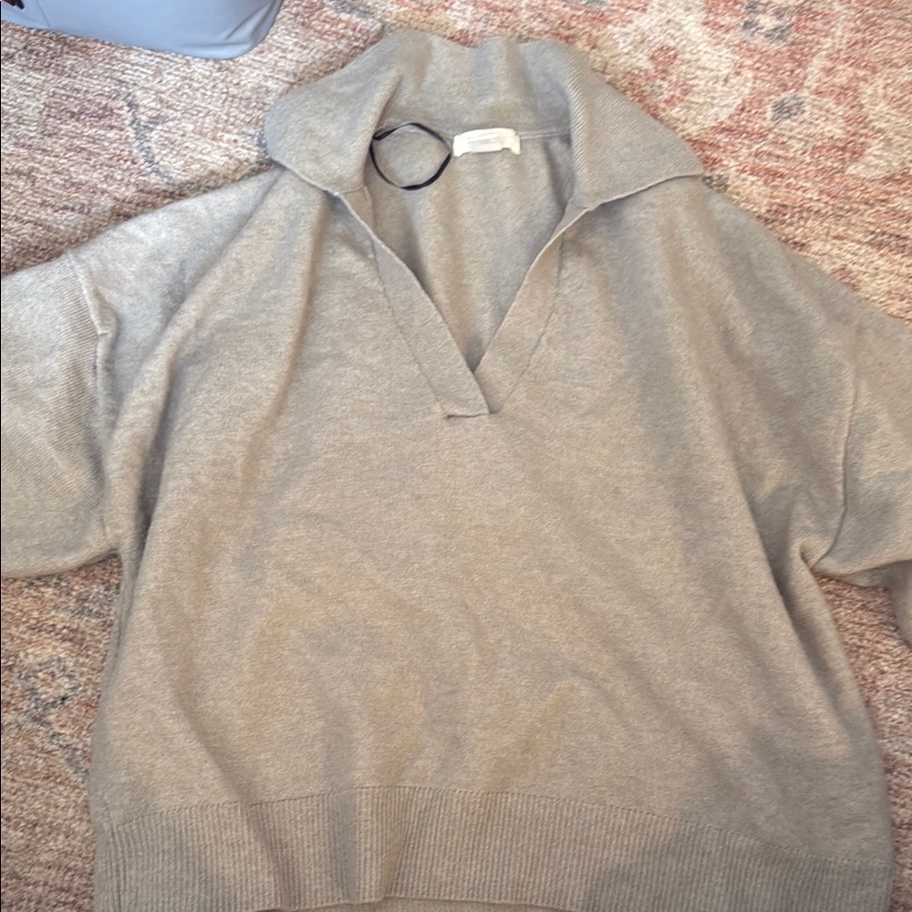 H&M Collared Women's Gray Sweater